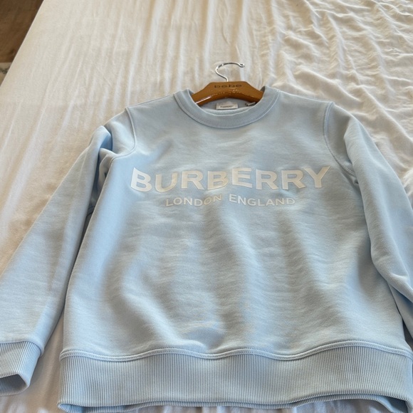 Burberry Sky Blue Logo Sweatshirt - Picture 1 of 1